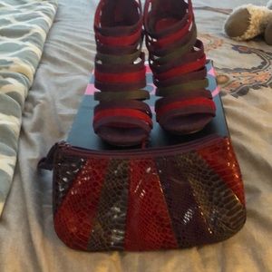 Heels and wristlet